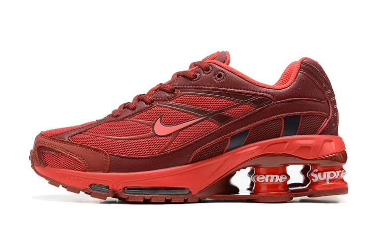 Nike Red Supreme x Shox Ride 2 Sneakers