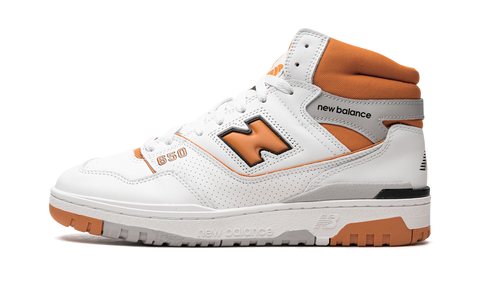 New Balance White 650 White/Canyon Sneakers