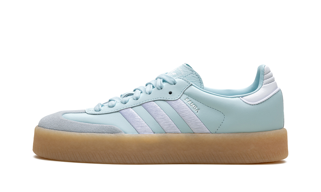 Adidas Sambae Silver Almost Blue Metallic Gum Sneakers