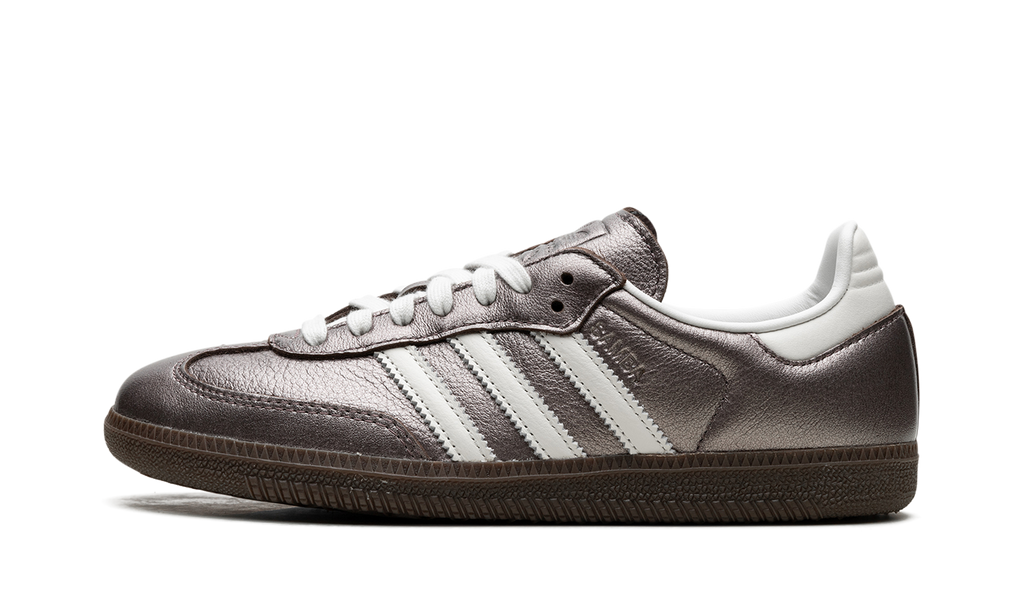 Adidas Samba White Metallic Purple Sneakers