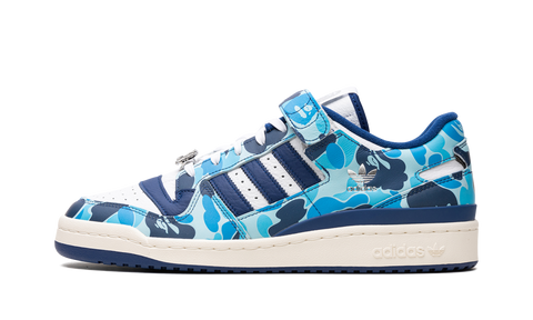 Adidas Blue Forum 84 Low Bape 30th Anniversary Camo Sneakers