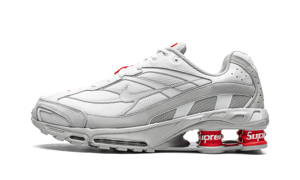 Nike White Supreme x Shox Ride 2 Sneakers