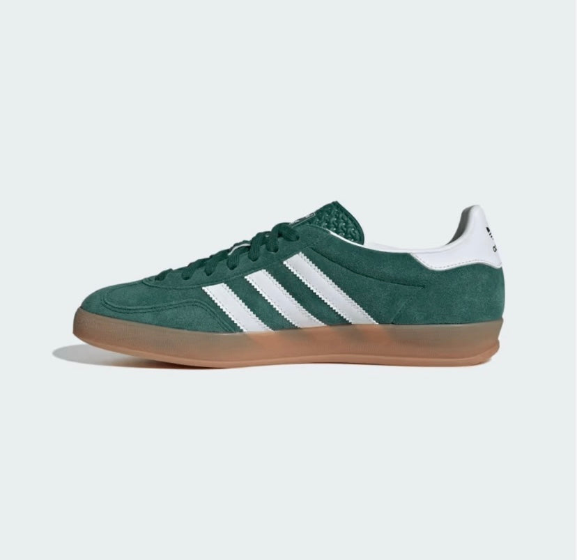 Adidas Green Gazelle Indoor Collegiate Gum Sneakers