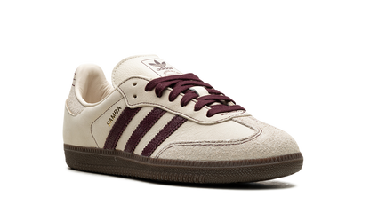 Adidas Samba White Wonder Maroon Sneakers