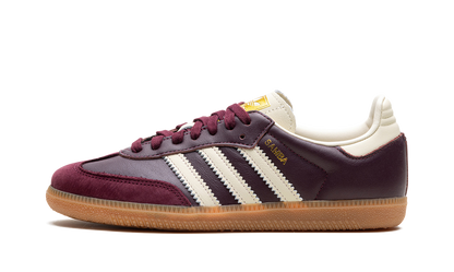 Adidas Samba Cream White Maroon Cream White Sneakers
