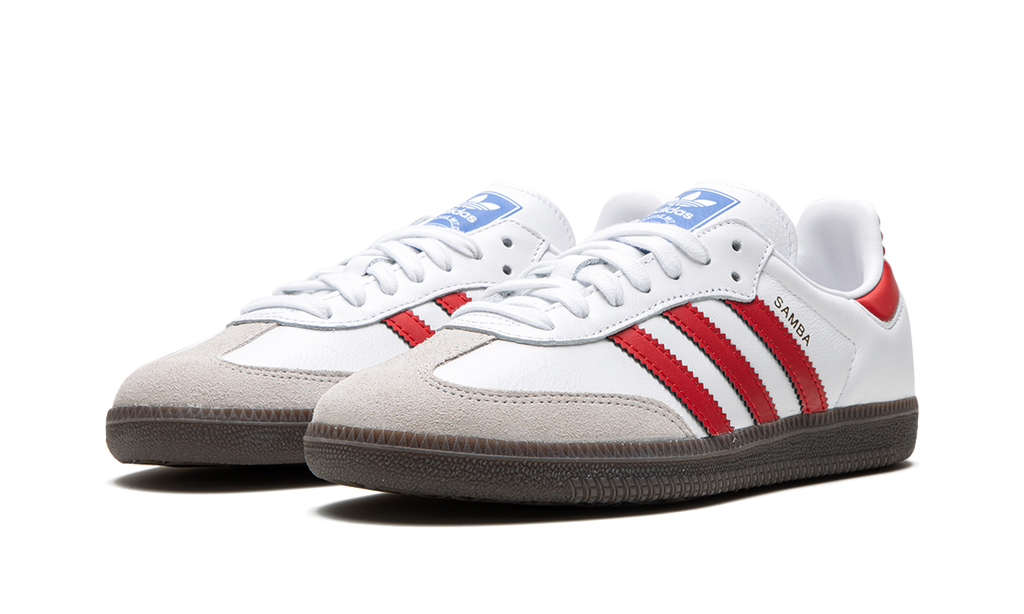 Adidas Samba White OG Scarlet Sneakers