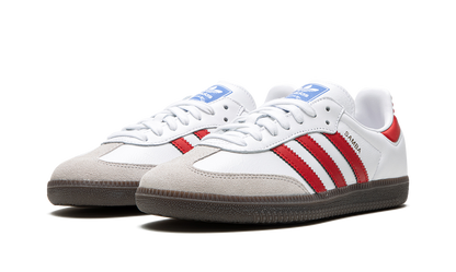 Adidas Samba White OG Scarlet Sneakers
