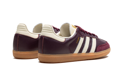 Adidas Samba Cream White Maroon Cream White Sneakers