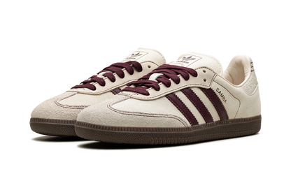 Adidas Samba White Wonder Maroon Sneakers