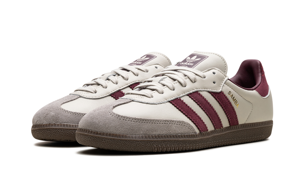 Adidas Samba Grey Putty Maroon Sneakers