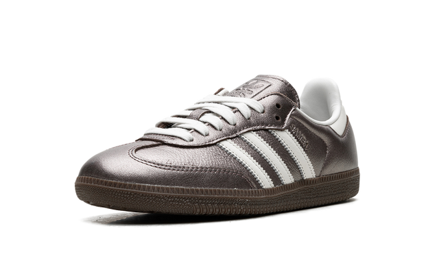 Adidas Samba White Metallic Purple Sneakers