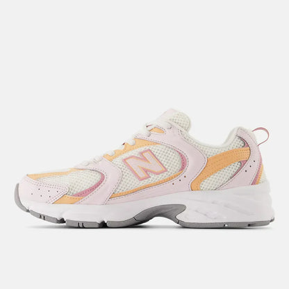 New Balance 530 White Peach Pink Sneakers