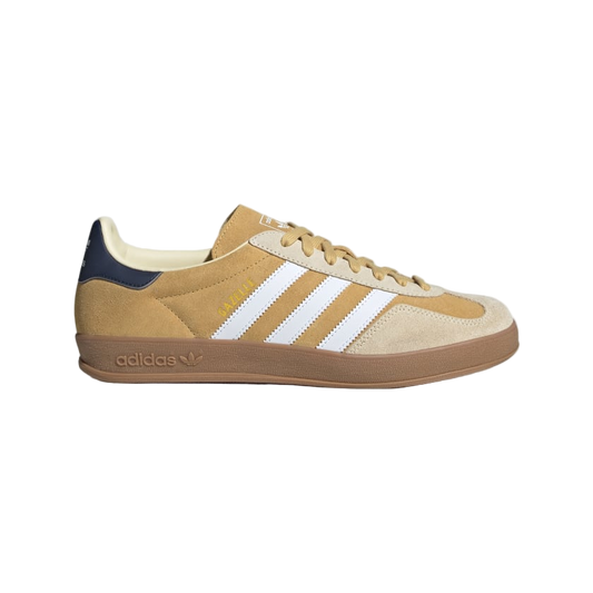 Adidas White Gazelle Indoor Cloud Shadow Navy Sneakers