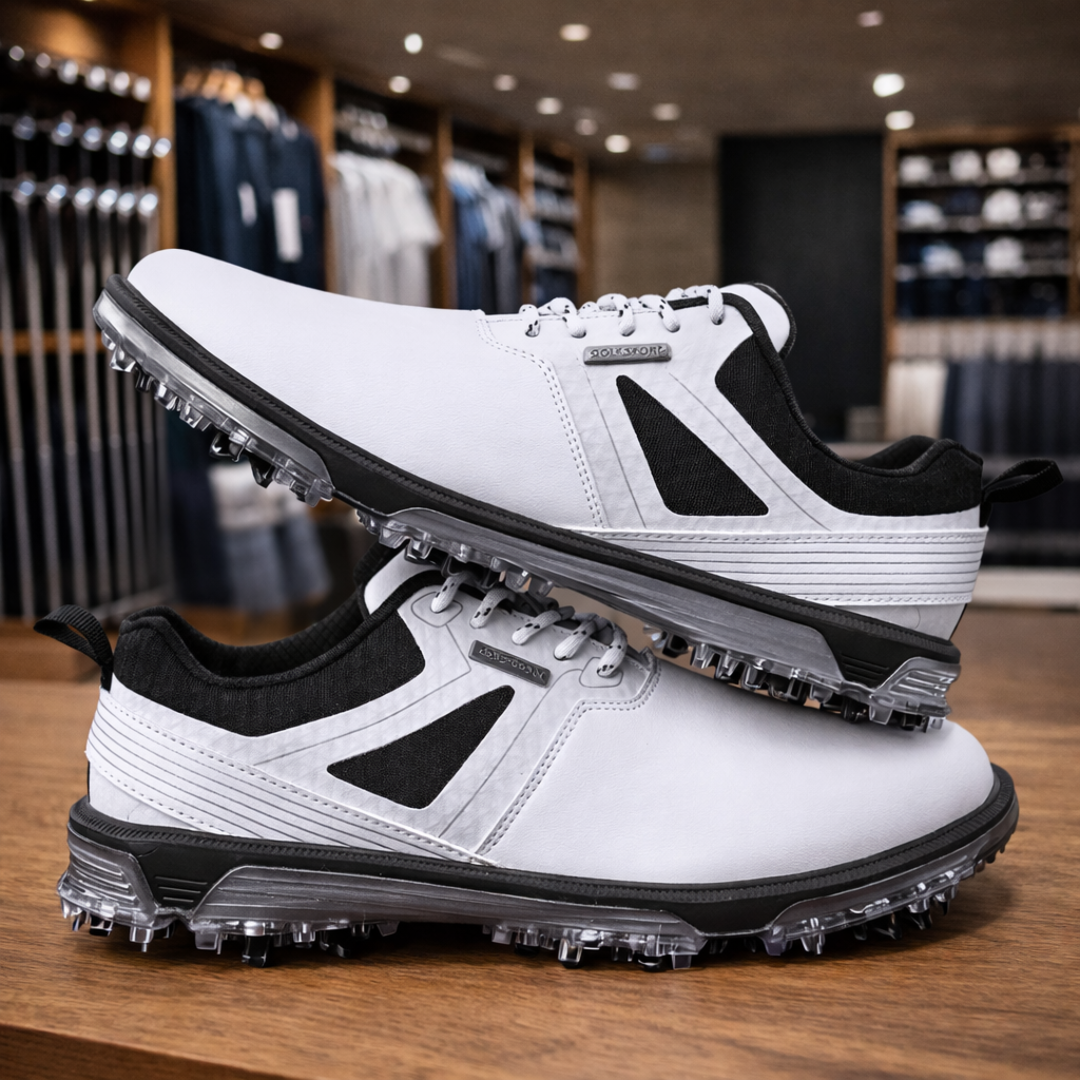 Golf Sneakers with Spiked Outsole - product view 2