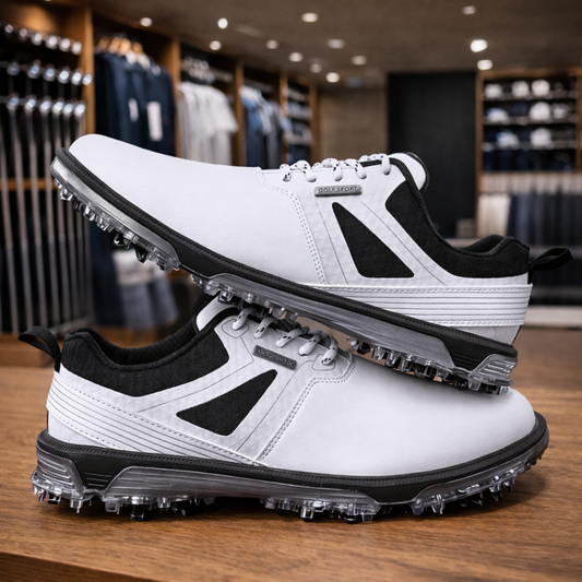 Golf Sneakers with Spiked Outsole - product view 2