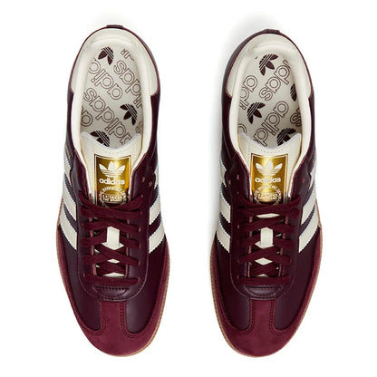 Adidas Samba OG Maroon Gold Metallic Sneakers