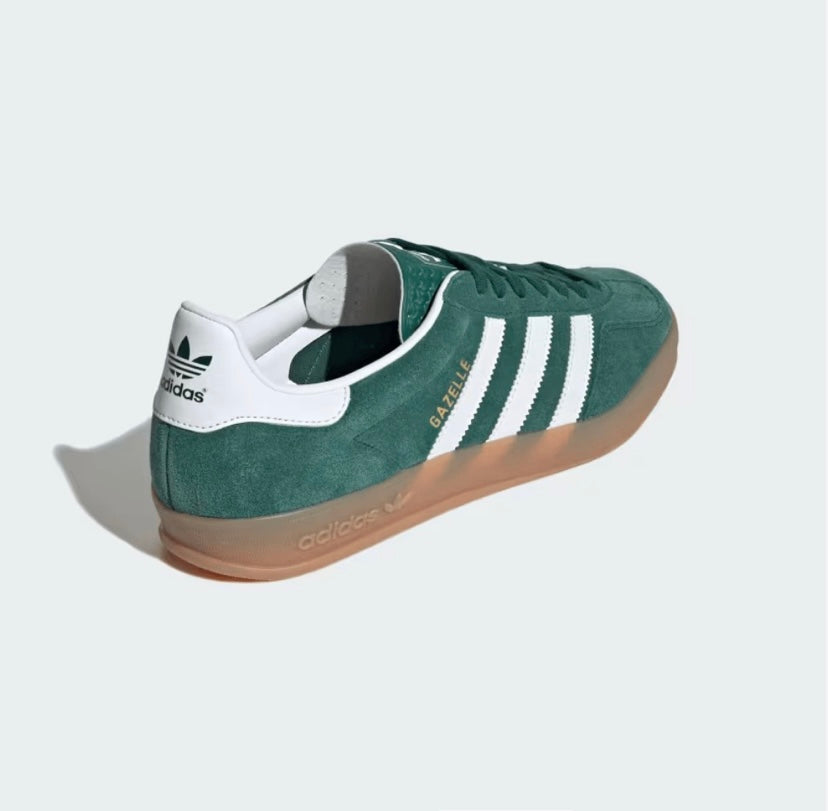 Adidas Green Gazelle Indoor Collegiate Gum Sneakers