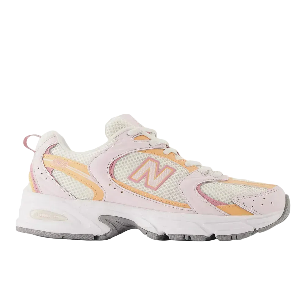 New Balance 530 White Peach Pink Sneakers