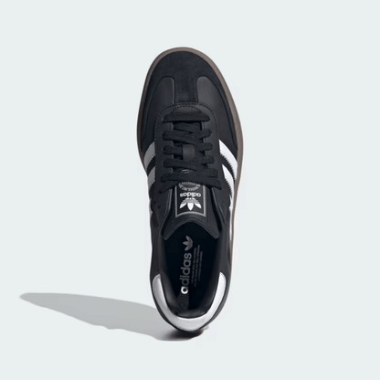 Adidas Sambae Black Core Metallic Gold Sneakers