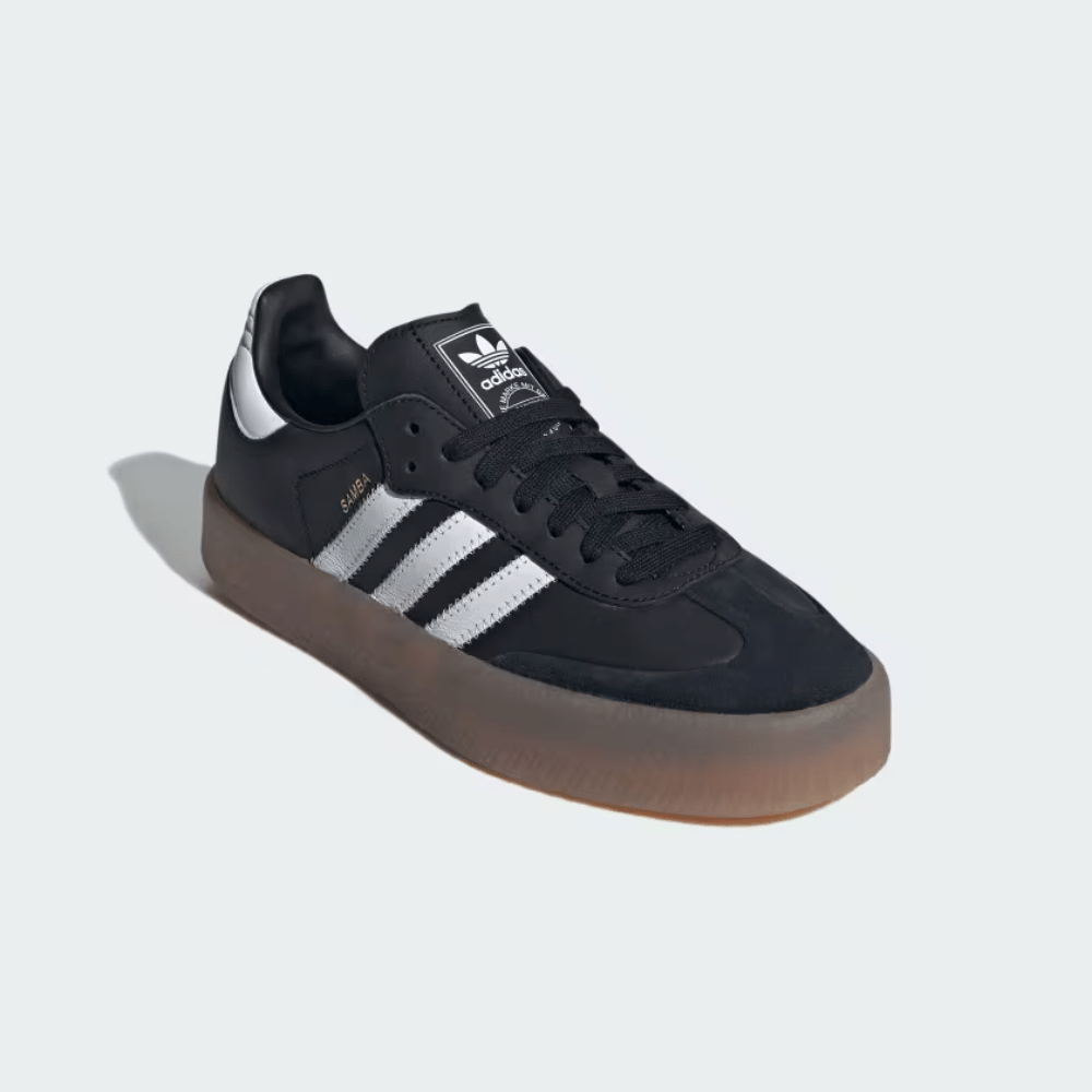 Adidas Sambae Black Core Metallic Gold Sneakers