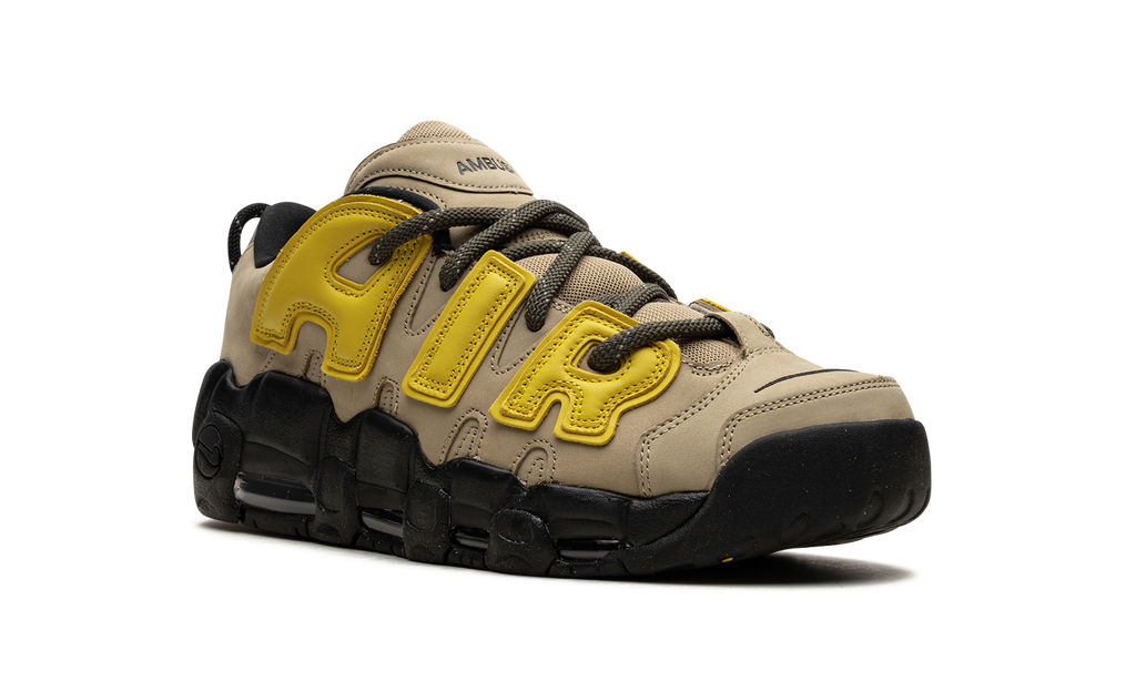 Nike Lime Air More Uptempo Low "AMBUSH - Limestone" Sneakers