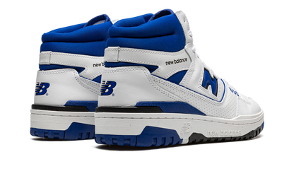 New Balance White 650 / Blue Sneakers