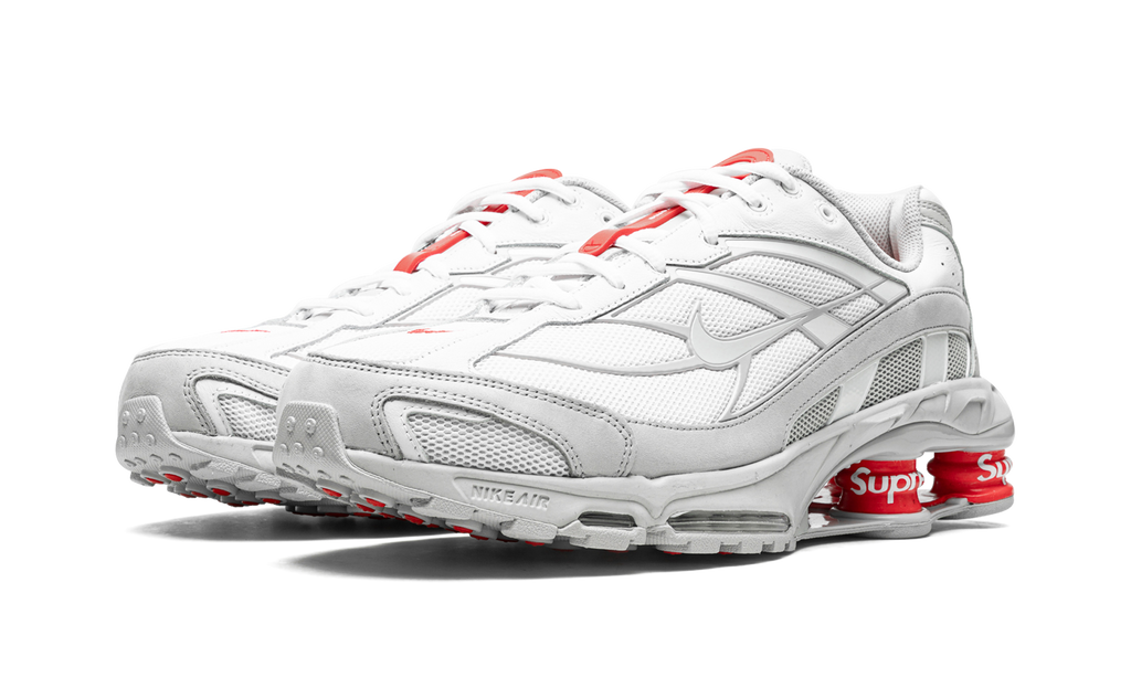 Nike White Supreme x Shox Ride 2 Sneakers