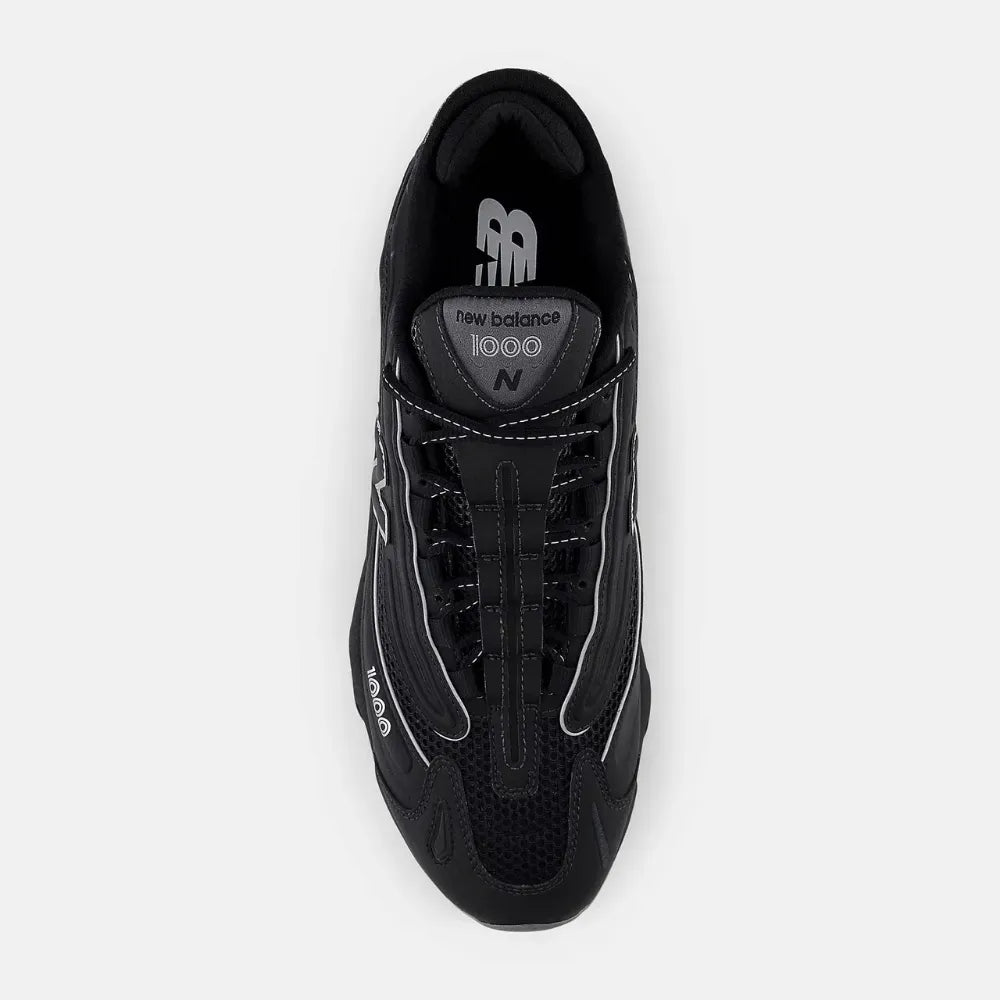 New Balance 1000 White Black Silver Metallic Sneakers