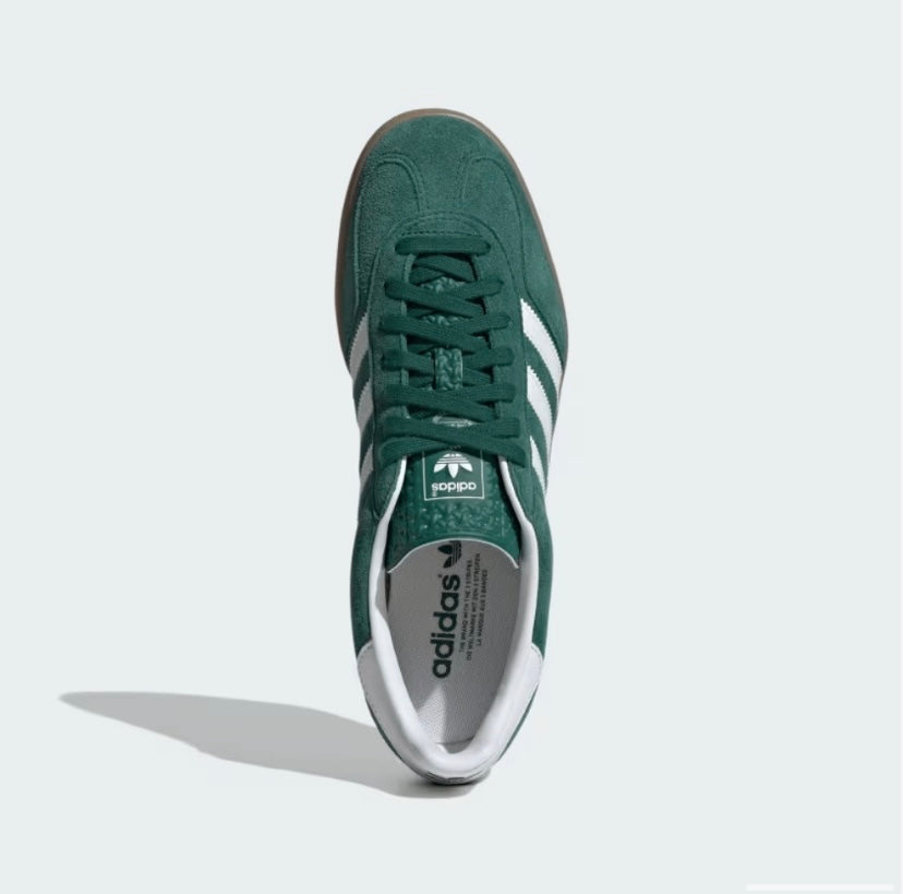 Adidas Green Gazelle Indoor Collegiate Gum Sneakers
