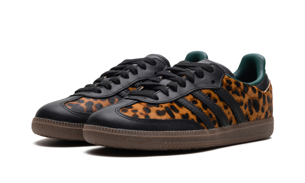Adidas Samba Black Leopard Core Sneakers