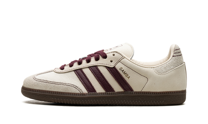 Adidas Samba White Wonder Maroon Sneakers