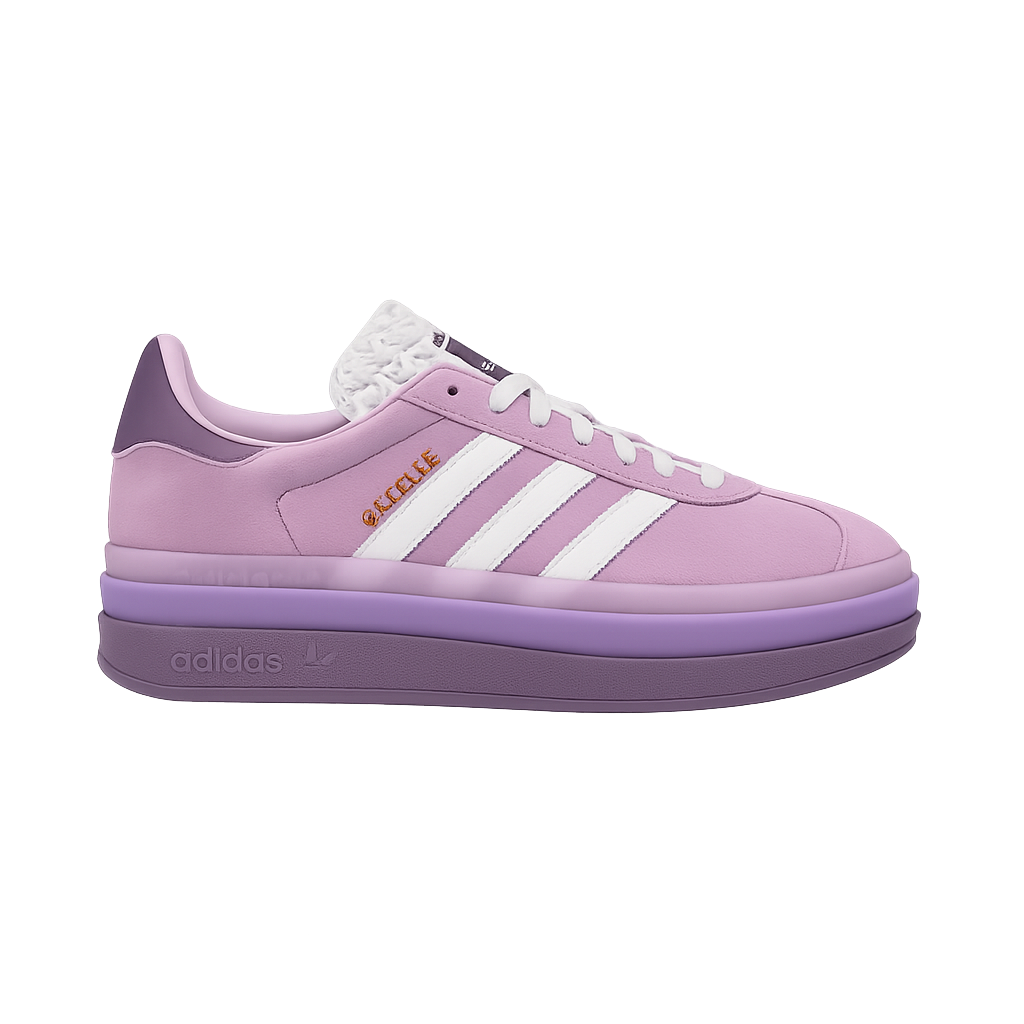 Adidas Purple Gazelle Bold Glow Violet Fusion Sneakers