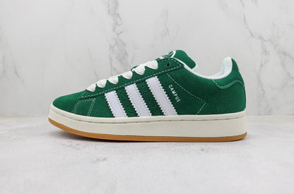 Adidas White Campus 00s Dark Green Cloud Sneakers