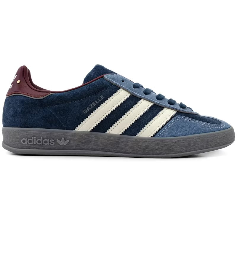 Adidas Navy Gazelle Indoor Crew Burgundy Sneakers