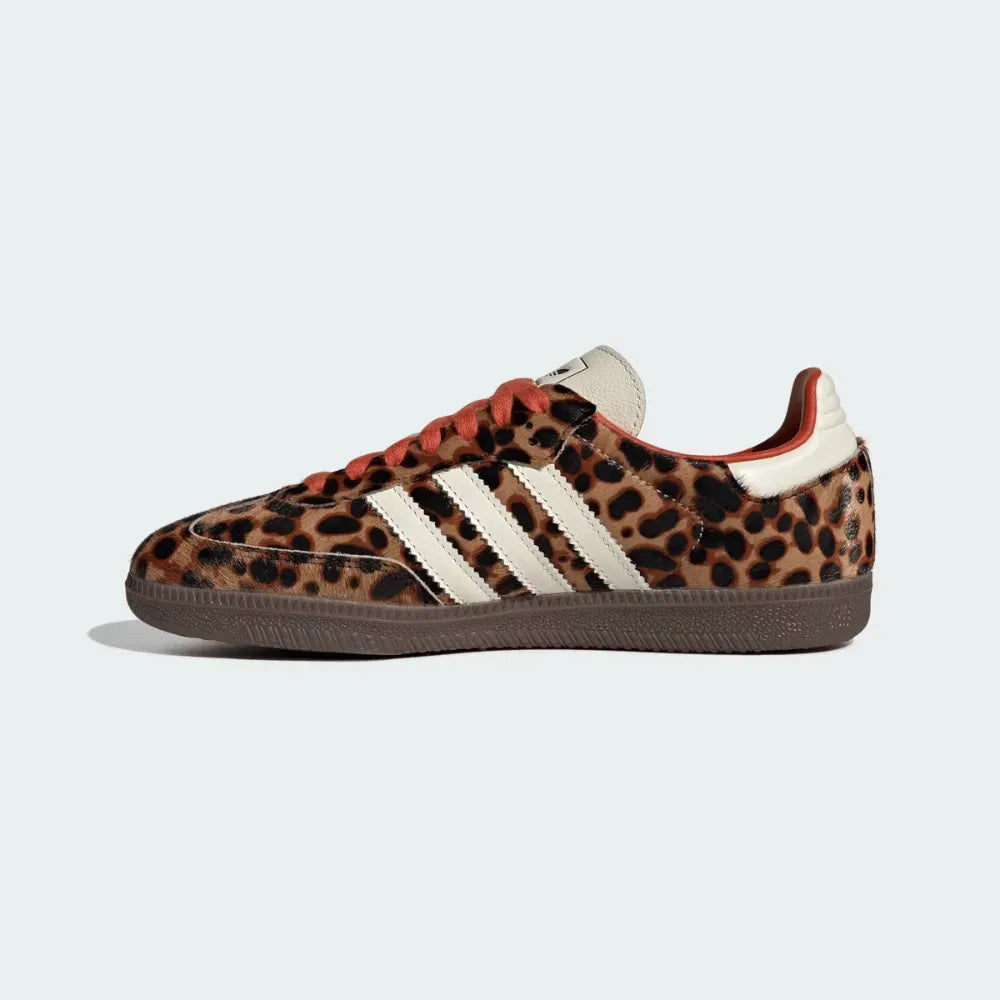 Adidas Samba Red OG Preloved Leopard Sneakers