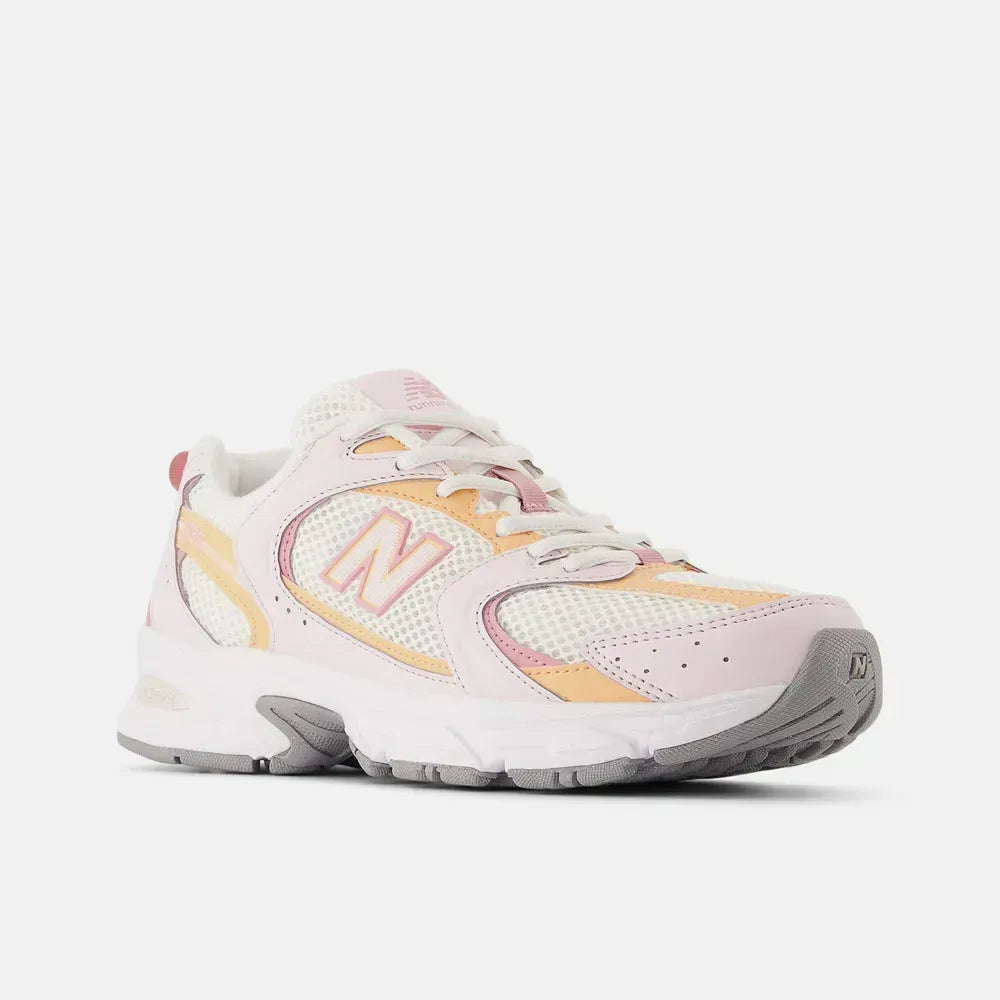 New Balance 530 White Peach Pink Sneakers