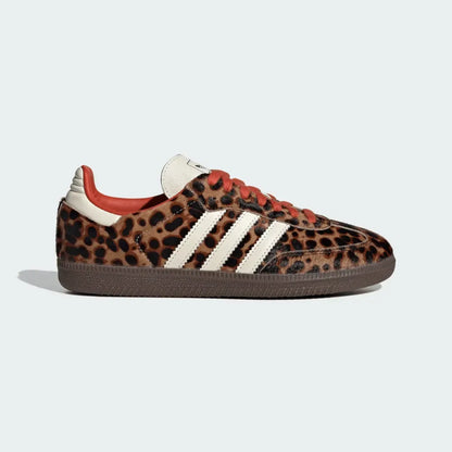 Adidas Samba Red OG Preloved Leopard Sneakers
