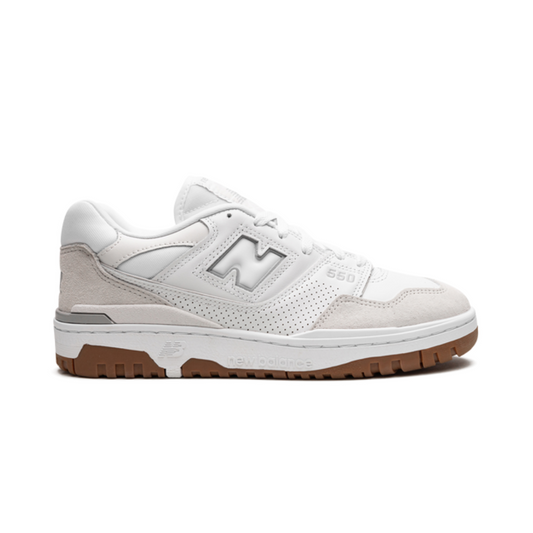 New Balance 550 White White/Gum Sneakers