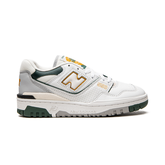 New Balance 550 White Nightwatch Green Sneakers