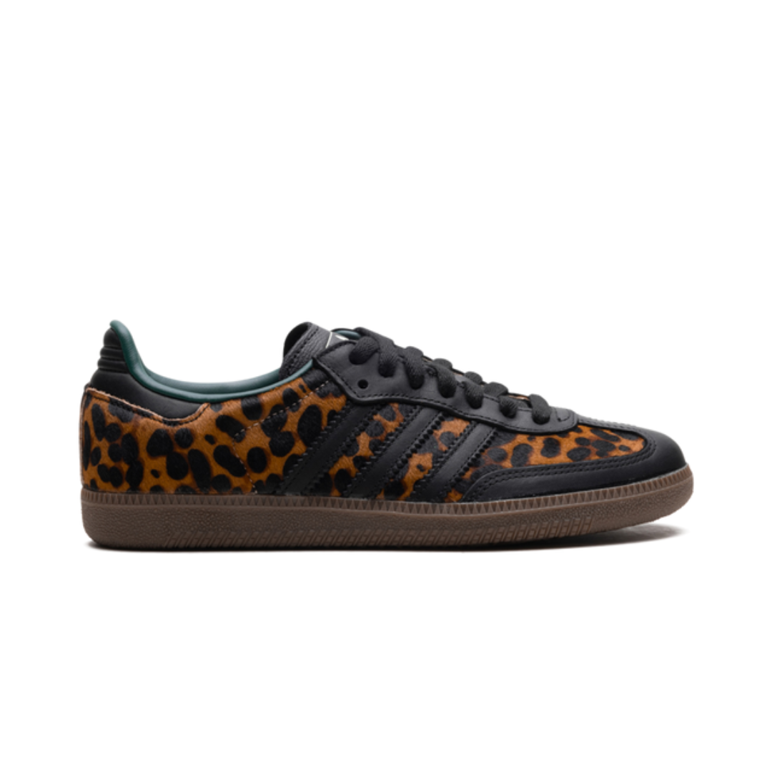 Adidas Samba Black Leopard Core Sneakers