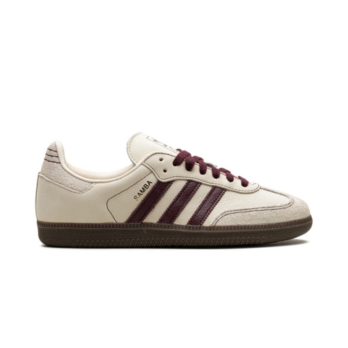 Adidas Samba White Wonder Maroon Sneakers