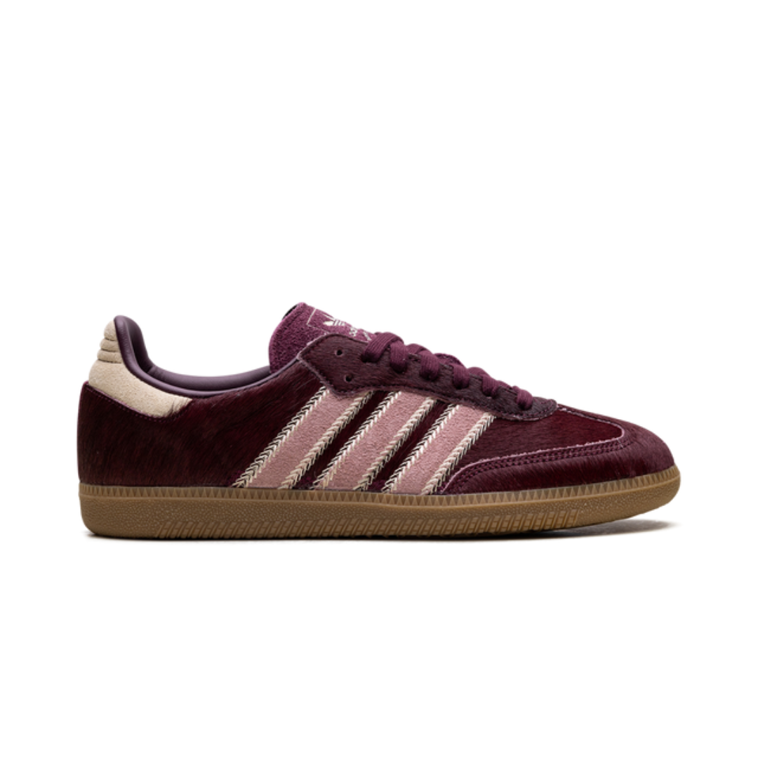 Adidas Samba Maroon Sand Strata Pony Sneakers