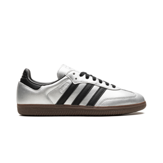 Adidas Samba Black Silver Metallic Gum Sneakers