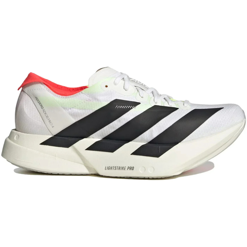 Adidas White Adizero Adios Pro 4 Cloud Core Black Sneakers