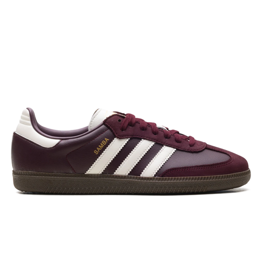 Adidas Samba White OG WMNS "Maroon Off Gum" Sneakers