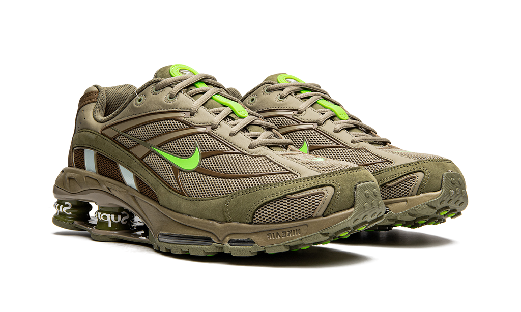 Nike Olive Supreme x Shox Ride 2 Neutral Sneakers
