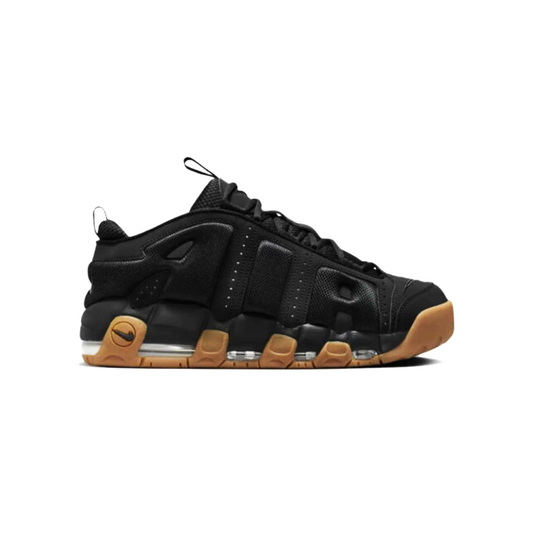 Nike Black Air More Uptempo Low Gum Sneakers