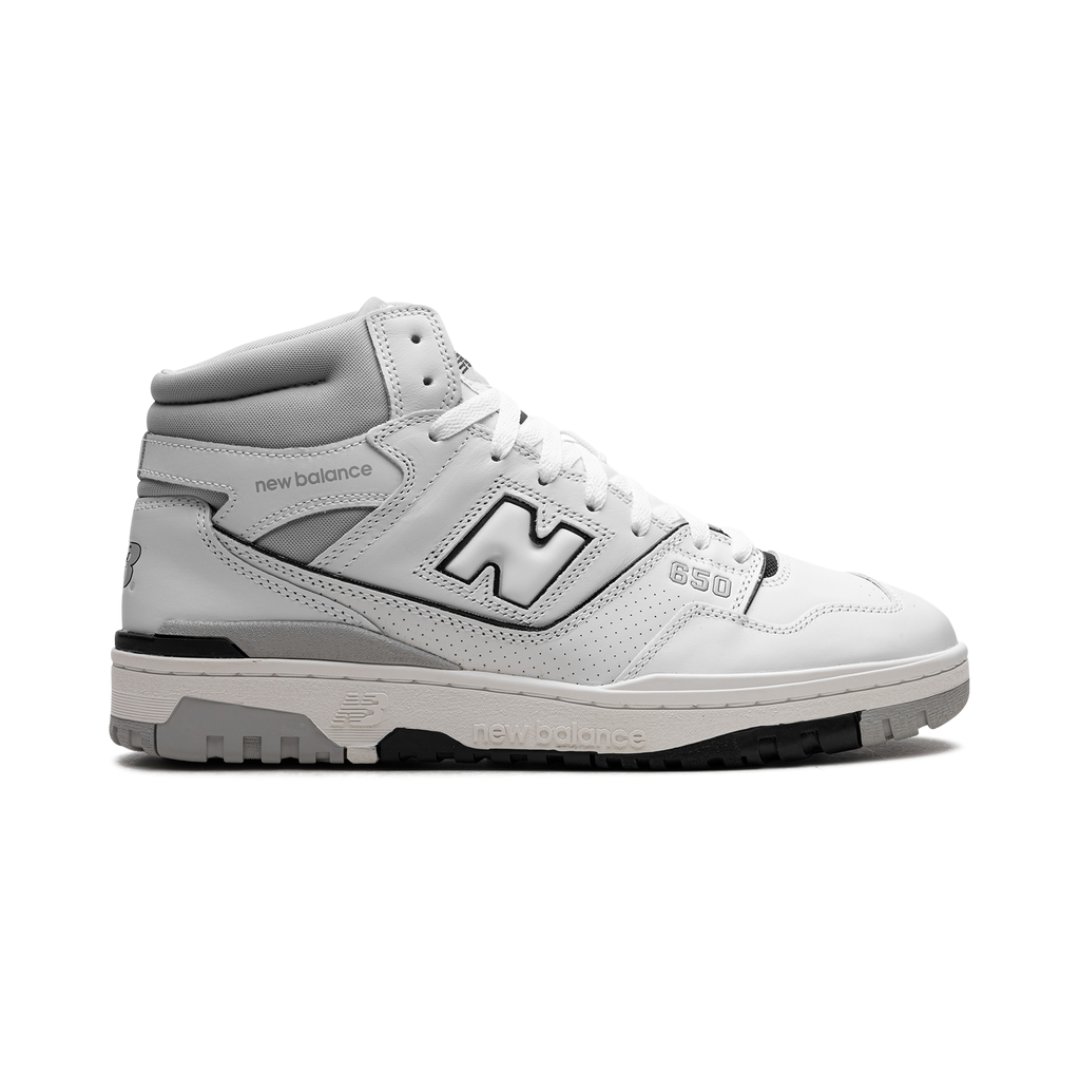 New Balance White 650 White/Grey Sneakers