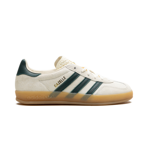 Adidas Cream White Gazelle Indoor Cream White Green Gum Sneakers