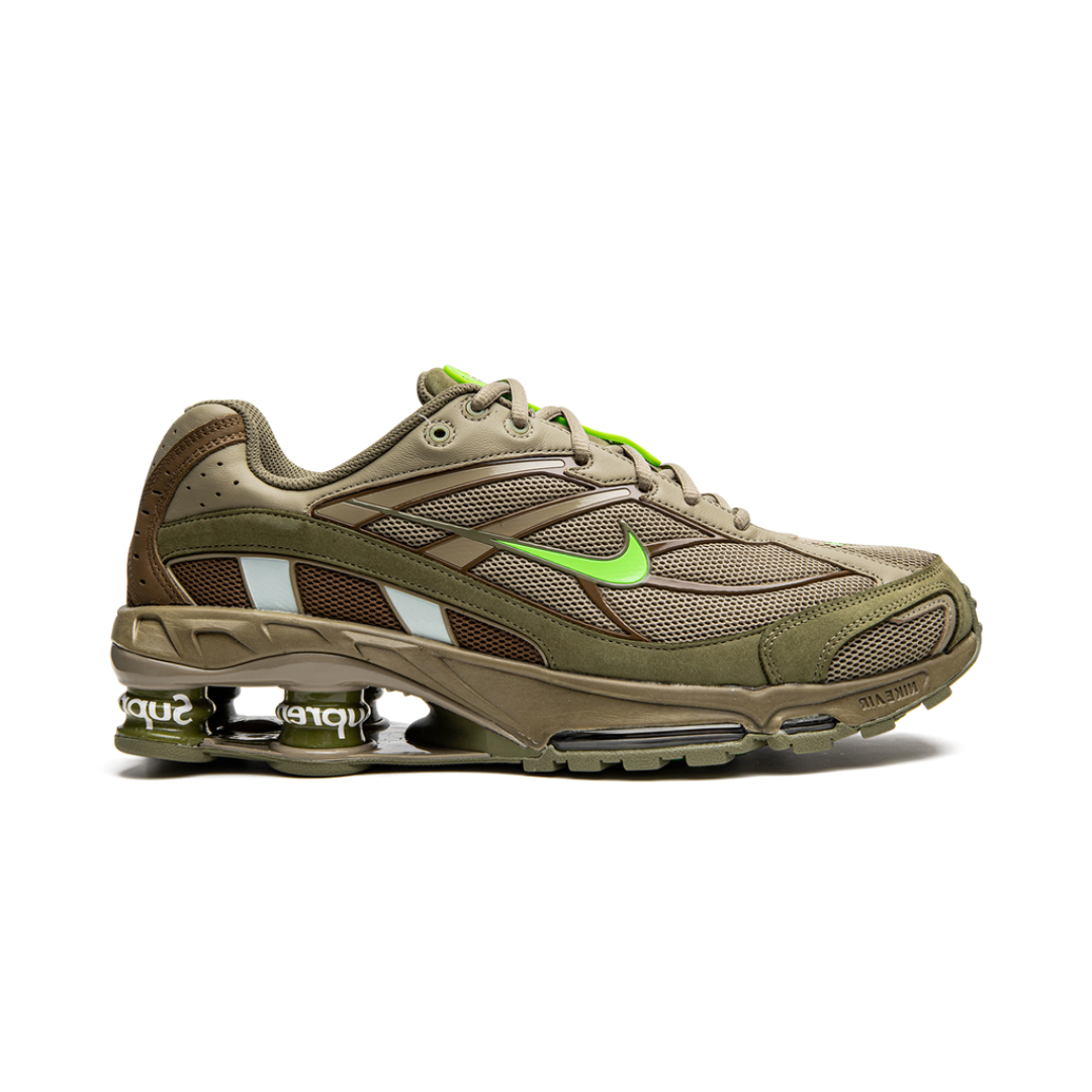 Nike Olive Supreme x Shox Ride 2 Neutral Sneakers